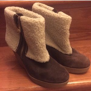 Michael Kors ankle boots, brown suede
